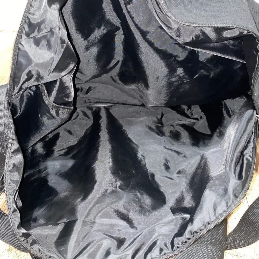 Carolina Herrera Bad Boy black duffle bag gym sport weekender overnight